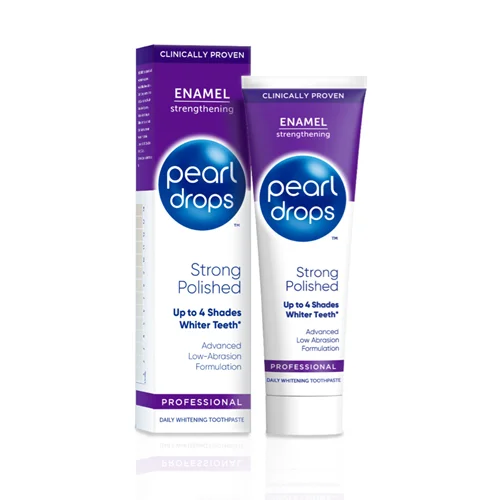 پیرل دراپس بنفش خمیردندان سفید کننده و تقویت کننده مینای دندادن (Pearl Drops Strong Polished)